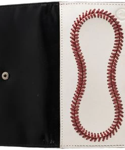 Promo 👏 Leather Baseball Checkbook Wallet 🔔