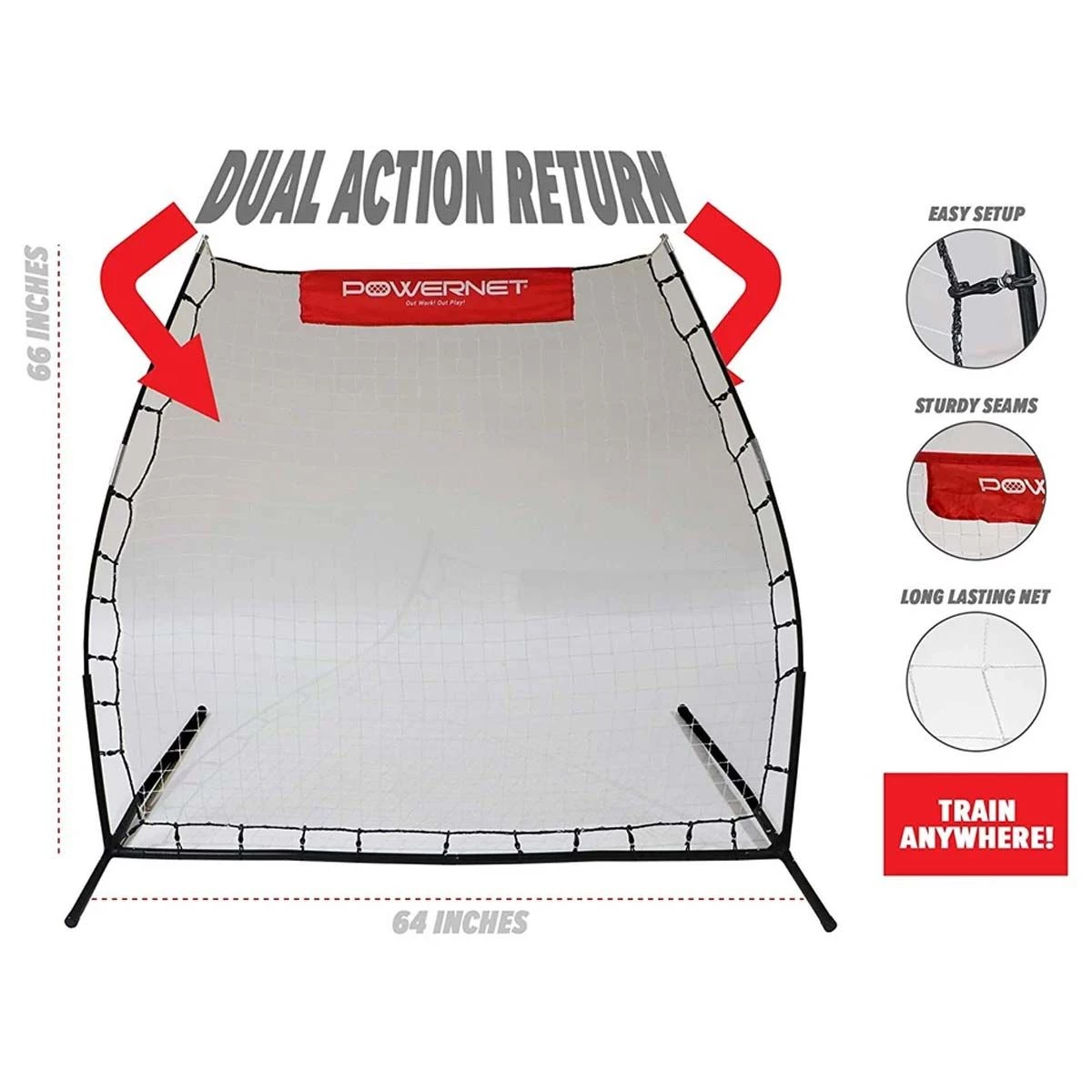 Deals β€οΈ POWERNET Angled Multisport Rebounder π 2 Deals β€οΈ POWERNET Angled Multisport Rebounder π - Image 2