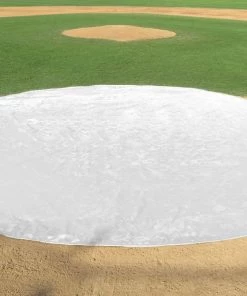 Deals ❤️ FieldSaver 26' diameter Home Plate Cover, VINYL 🌟 -Hot Sale BASEBALL Store a15 704wht 2 1