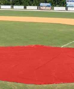 Hot Sale 🎁 Aer-Flo WWV1818, 18' diam. Wind Weighted Mound/Homebase Tarp, 65 lbs 🧨 -Hot Sale BASEBALL Store a15 709red 1 1