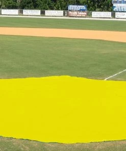 Promo 💯 Aer-Flo WWV1820, 20' diam. Wind Weighted Mound/Homebase Tarp, 82 lbs 💯 -Hot Sale BASEBALL Store a15 709yel 2