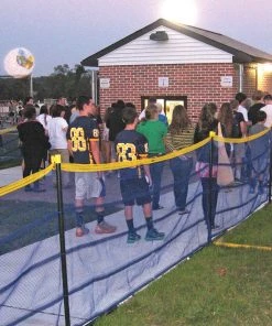 Best Sale 😀 Grand Slam ABOVE GROUND Temporary Fence Package, 100' Red 🔥 -Hot Sale BASEBALL Store a15 930d 1 1