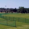 Deals 🤩 150' Portable Temporary Mesh Outfield Fencing w/ Ground Sockets Scarlet 💯