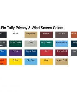 Flash Sale 🌟 Aer-Flo Tuffy 9'H Privacy & Wind Screen 😍 -Hot Sale BASEBALL Store a15 981 colors chart 1