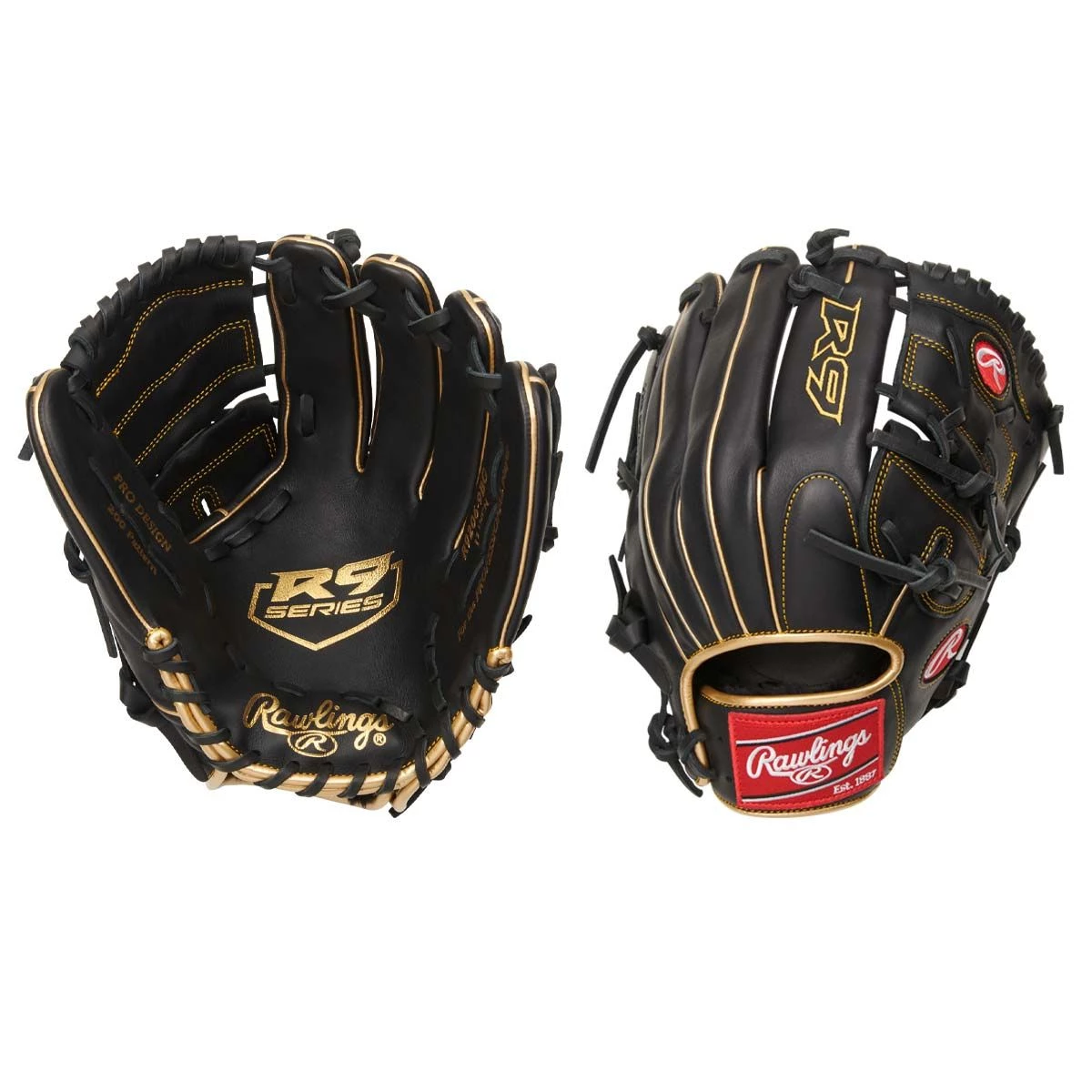 New ✔️ Rawlings R9206-9BG 12" R9 Baseball Glove ❤️ 1 New ✔️ Rawlings R9206-9BG 12" R9 Baseball Glove ❤️