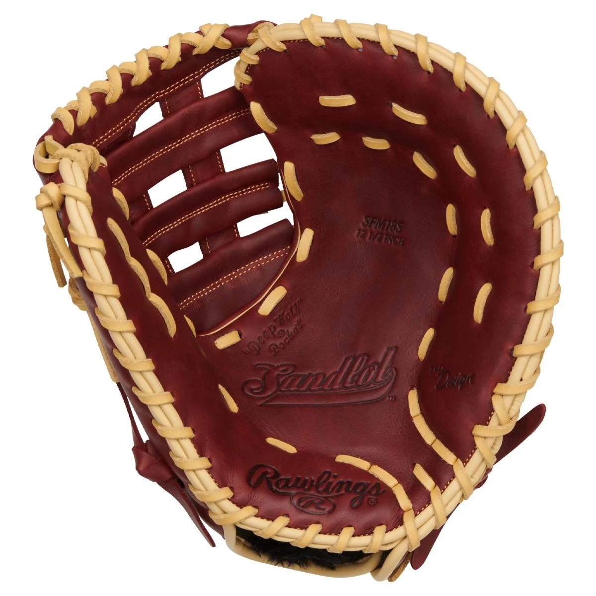 New π― Rawlings SFM18S 12.5" Sandlot First Base Mitt π 2 New π― Rawlings SFM18S 12.5" Sandlot First Base Mitt π - Image 2