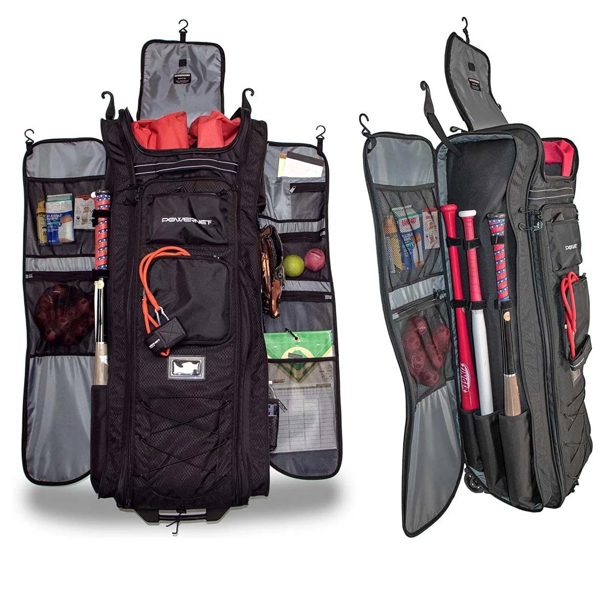 Brand new π POWERNET Rolling Baseball/Softball Equipment Coaches Bag π 4 Brand new π POWERNET Rolling Baseball/Softball Equipment Coaches Bag π - Image 4