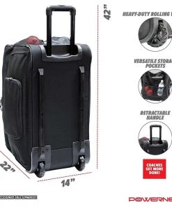 Brand new 🎉 POWERNET Rolling Baseball/Softball Ball Bucket Caddy 🎁 -Hot Sale BASEBALL Store a31 020 02 1