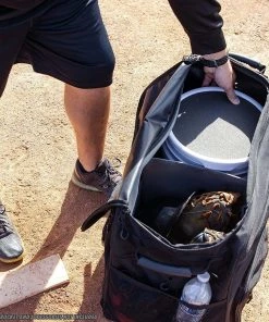 Brand new 🎉 POWERNET Rolling Baseball/Softball Ball Bucket Caddy 🎁 -Hot Sale BASEBALL Store a31 020 05 1