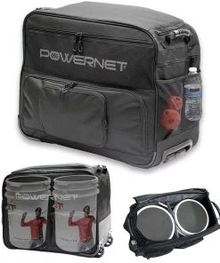 Brand new 🎉 POWERNET Rolling Baseball/Softball Ball Bucket Caddy 🎁