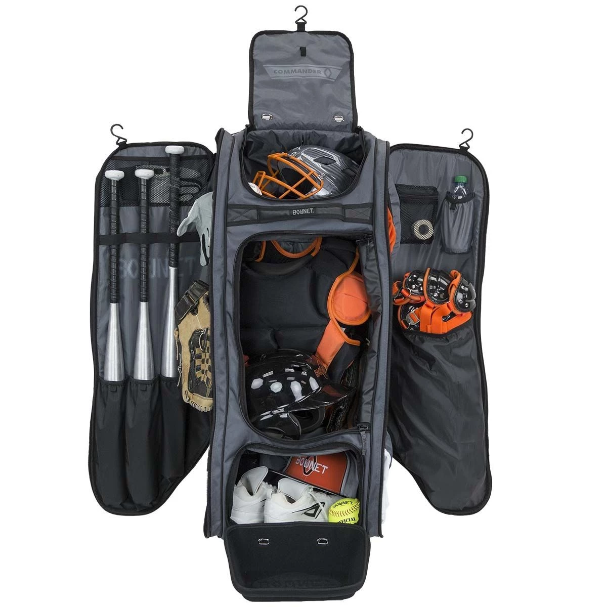 Promo βοΈ Bownet Commander Wheeled Catcher's Equipment Bag, 38"x17"x12" Navy 𧨠3 Promo βοΈ Bownet Commander Wheeled Catcher's Equipment Bag, 38"x17"x12" Navy 𧨠- Image 3