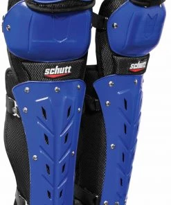 Wholesale 🌟 Schutt 17" Air Maxx Scorpion Triple Flex Catcher's Leg Guards Scarlet 👍
