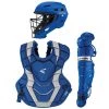 Hot Sale ✔️ Easton Age 15+ Elite X NOCSAE Catcher's Gear Box Set, ADULT Navy/Red 💯