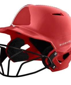 Wholesale 🎁 Evoshield XVT Batting Helmet w/ Softball Facemask Black 😍