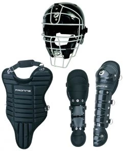 Best reviews of 😍 Pro Nine Age 5-7 3-Piece Youth Catcher's Gear Set w/ Scarlet Helmet 💯