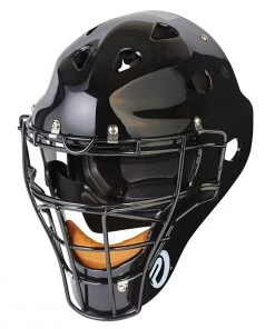 Cheap 👍 Pro Nine Adult Hockey Style Umpire Helmet Black ✨