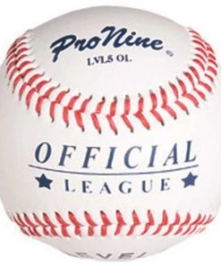 Promo 🧨 Pro Nine LVL5 OL Official Little League Level 5 Baseballs, dz 😀