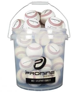 Flash Sale ❤️ Pro Nine Wet Weather Bucket w/ 24 X4 Composite Youth Practice Balls 💯