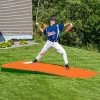 Promo ⌛ Portolite 10"Hx8'6"Lx4'W Outdoor/Indoor Practice Pitching Mound, Clay 👍