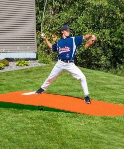 Promo ⌛ Portolite 10"Hx8'6"Lx4'W Outdoor/Indoor Practice Pitching Mound, Clay 👍