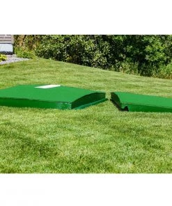 Budget 🎁 Portolite 10"Hx9'6"Lx5'W Oversize Indoor/Outdoor Turf Practice Pitching Mound, Green 👏 -Hot Sale BASEBALL Store a32 838 new 03 1