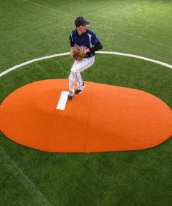 Flash Sale ❤️ Portolite Two-Piece 8"Hx10'5"Lx7'W Game Pitching Mound, Clay 🔔