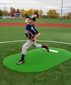 Outlet 🎉 Portolite 10"Hx11'3"Lx7'7"W Full Length Game Pitching Mound, Green 🛒 -Hot Sale BASEBALL Store a32 843 new 05 1