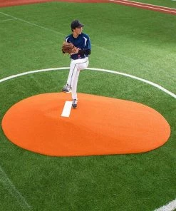 Deals 🧨 Portolite 10"Hx11'3"Lx7'7"W Full Length Game Pitching Mound, Clay 🤩