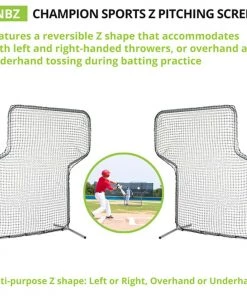 Coupon 🎉 Champion 5'x7' Baseball/Softball Z Pitching Screen 🔔 -Hot Sale BASEBALL Store a32 863 2 1