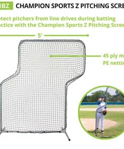 Coupon 🎉 Champion 5'x7' Baseball/Softball Z Pitching Screen 🔔 -Hot Sale BASEBALL Store a32 863 3 1