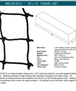 Cheap 🎁 55' & 70' Jaypro All Star Batting Tunnel Nets, #36 Thread Count 🛒 -Hot Sale BASEBALL Store a32 866 5512 1