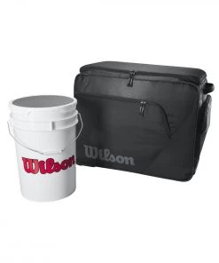 Brand new 😍 Wilson Wheeled Baseball/Softball Ball Bucket Bag ⌛ -Hot Sale BASEBALL Store a32 892 01 1