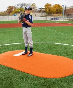 Flash Sale 😀 Portolite 6"Hx8'11"Lx5'W Game Mound, Clay ⭐ -Hot Sale BASEBALL Store a32 963 new 01 1