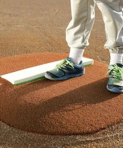 Promo ❤️ Portolite 4"Hx3'10"Lx2'10"W Economy Stride-Off Mound, Clay 😍