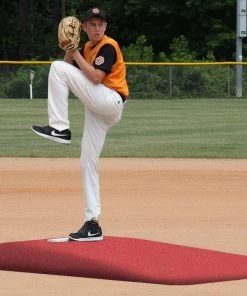 Coupon 😀 Proper Pitch 9'Lx5'4"WX6"H Tapered Game Mound Junior, Clay ✔️