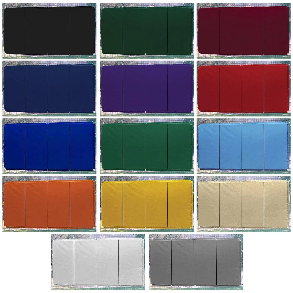 Best Pirce π Cover Sports 4'H x 8'L Baseball/Softball Backstop Padding w/Graphics Gray π 2 Best Pirce π Cover Sports 4'H x 8'L Baseball/Softball Backstop Padding w/Graphics Gray π - Image 2