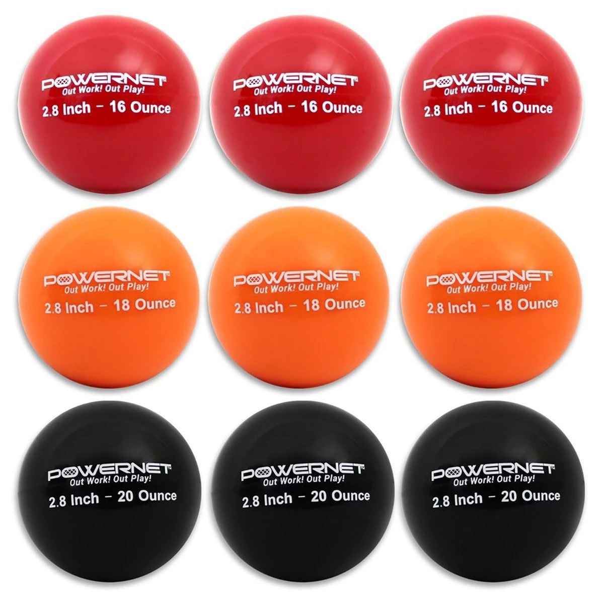 Flash Sale π POWERNET Heavy Weighted Training Baseball Set, 2.8", 9pk π₯ 1 Flash Sale π POWERNET Heavy Weighted Training Baseball Set, 2.8", 9pk π₯