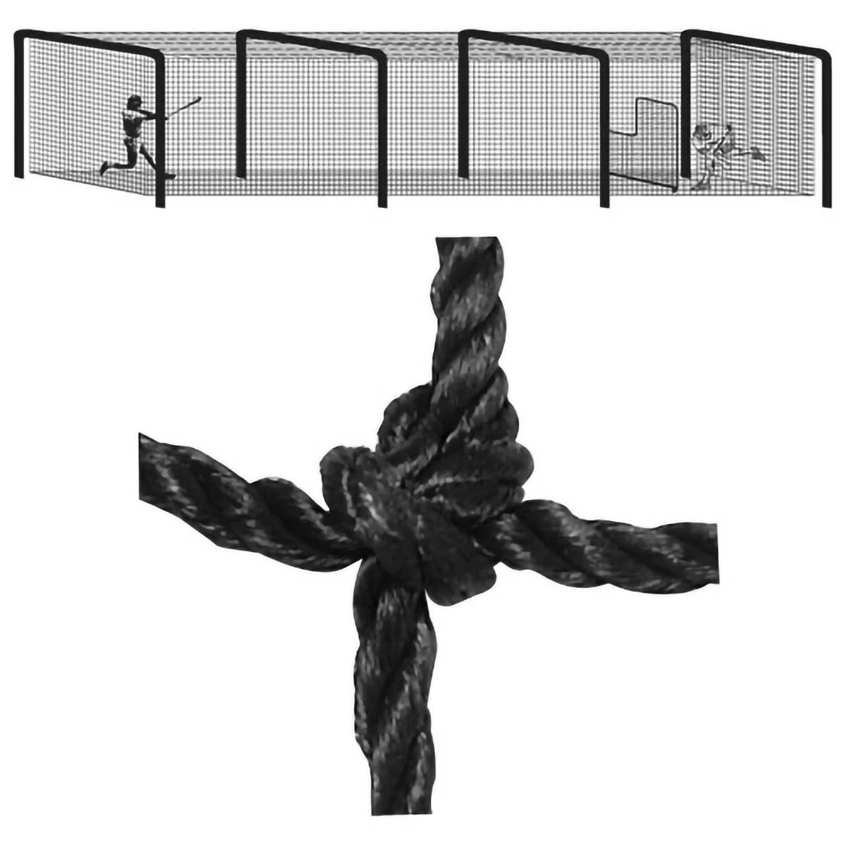 Best Sale β 70' Collegiate Series Batting Tunnel Cage Nets, 2.0mm, #24 π 3 Best Sale β 70' Collegiate Series Batting Tunnel Cage Nets, 2.0mm, #24 π - Image 3