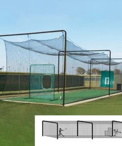 Wholesale ✔️ 55' Varsity Batting Cage Tunnel Frame, 3-Section, Baseball/Softball 🌟
