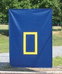 Best reviews of β CageSaver Batting Cage Backdrop Protector, 30 oz Navy/Yellow β