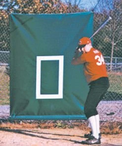 Outlet 👍 CageSaver Batting Cage Net Backdrop Protector, 22 oz Green 🛒