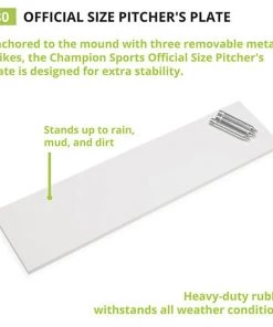 Cheapest 🔥 Champion Official Size Pitcher's Plate, 80 ❤️ -Hot Sale BASEBALL Store a33 255 new 4 1