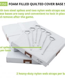 Budget 🎉 Champion 14"x14" Economy Baseball/Softball Bases, White, M300 😍 -Hot Sale BASEBALL Store a33 278 new 05 1