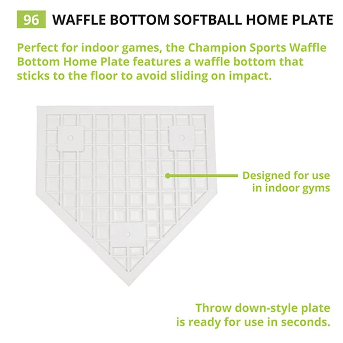 Brand new π Champion Waffle Bottom Rubber Home Plate, 96 π 3 Brand new π Champion Waffle Bottom Rubber Home Plate, 96 π - Image 3