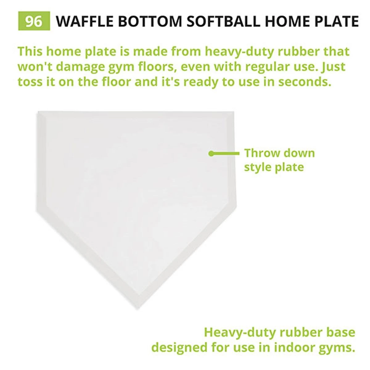 Brand new π Champion Waffle Bottom Rubber Home Plate, 96 π 4 Brand new π Champion Waffle Bottom Rubber Home Plate, 96 π - Image 4