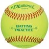 Deals 🛒 Diamond DBPY Yellow Batting Practice Baseballs, dz 🧨