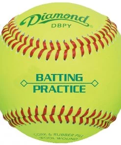 Deals 🛒 Diamond DBPY Yellow Batting Practice Baseballs, dz 🧨