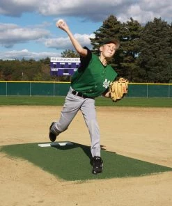 Best Sale 🧨 Promounds 8'3"Lx5'Wx6"H Major League Game Baseball Mound, Green 😀