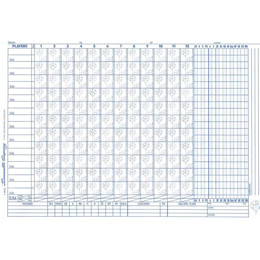 Hot Sale βοΈ Scoremaster Baseball / Softball Scorebook π 2 Hot Sale βοΈ Scoremaster Baseball / Softball Scorebook π - Image 2