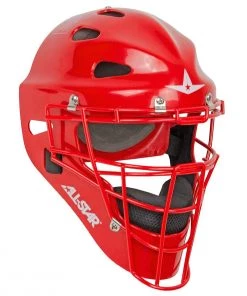 Hot Sale π All Star MVP2310SP Catcher's Helmet, YOUTH Scarlet π